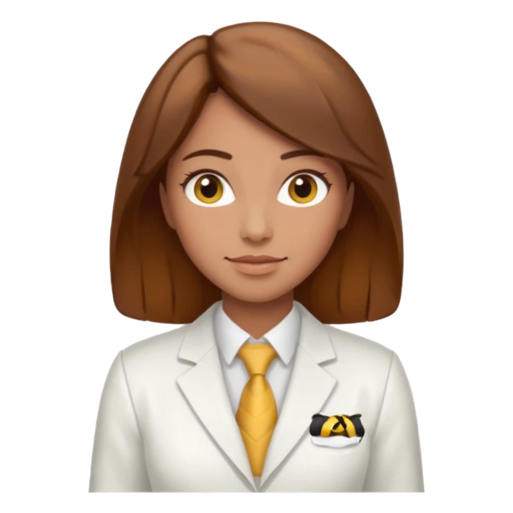 female bee keepers with brown hair, white suit sticker