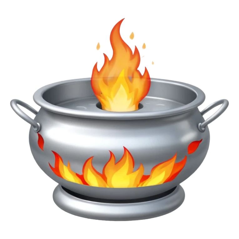 can you make a silver fire basin with a fire coming out of the top sticker