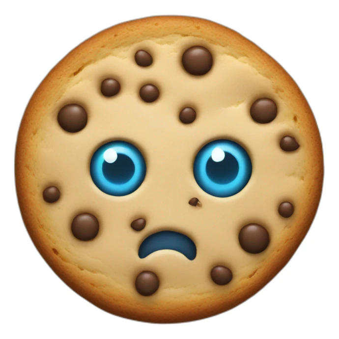 a cookie that shoots lasers from its eyes sticker
