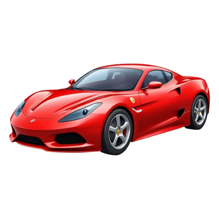 a red sports car sticker