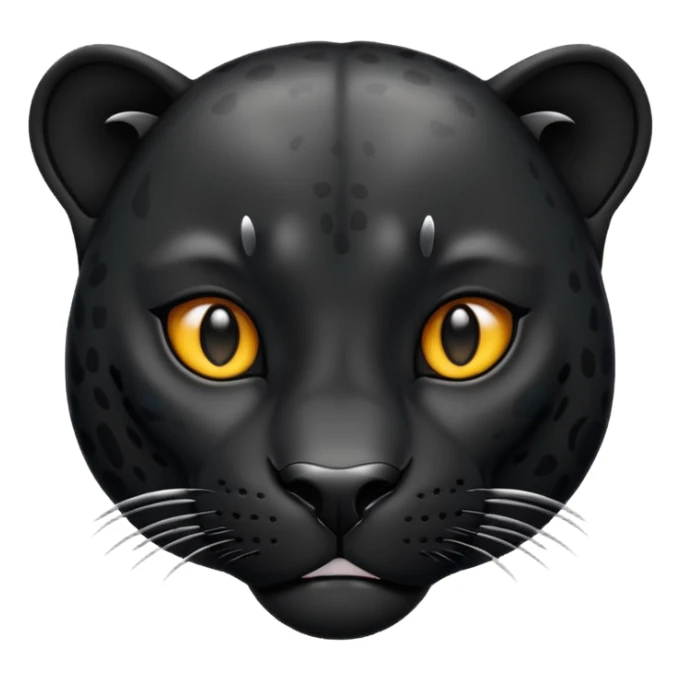 Black jaguar, similar to the traditional iPhone emoji. sticker