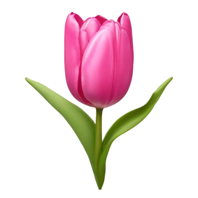 Pink tulips with a bow sticker