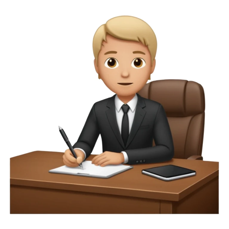 good working office man sticker