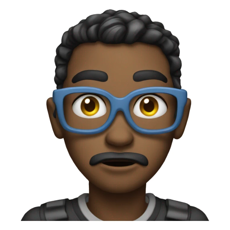 Emoji of dizziness with saliva  sticker