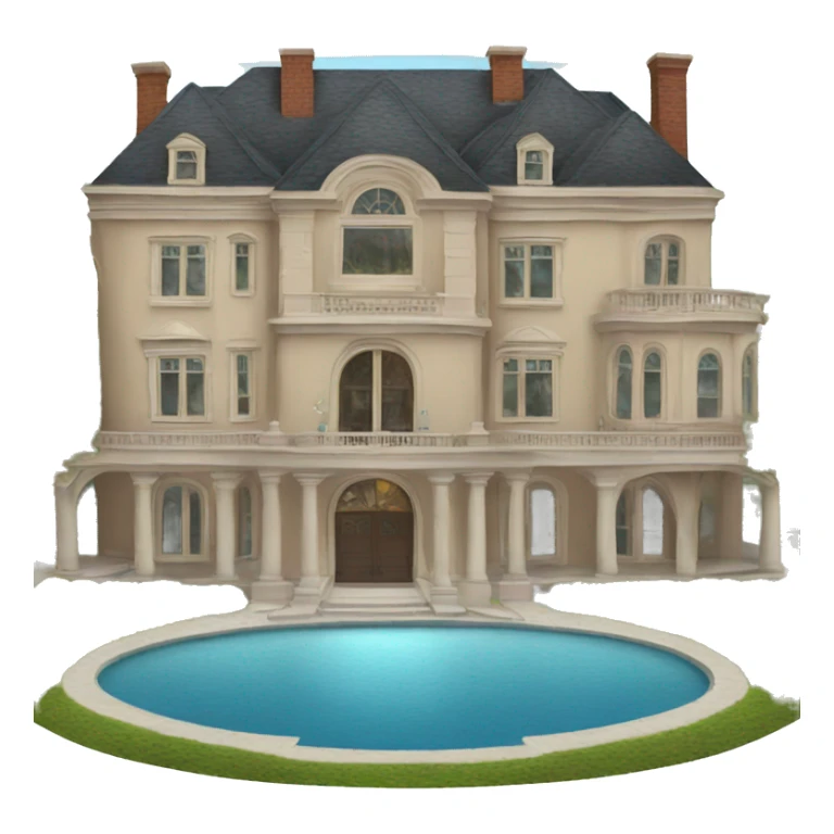 giant mansion with everything in the world sticker