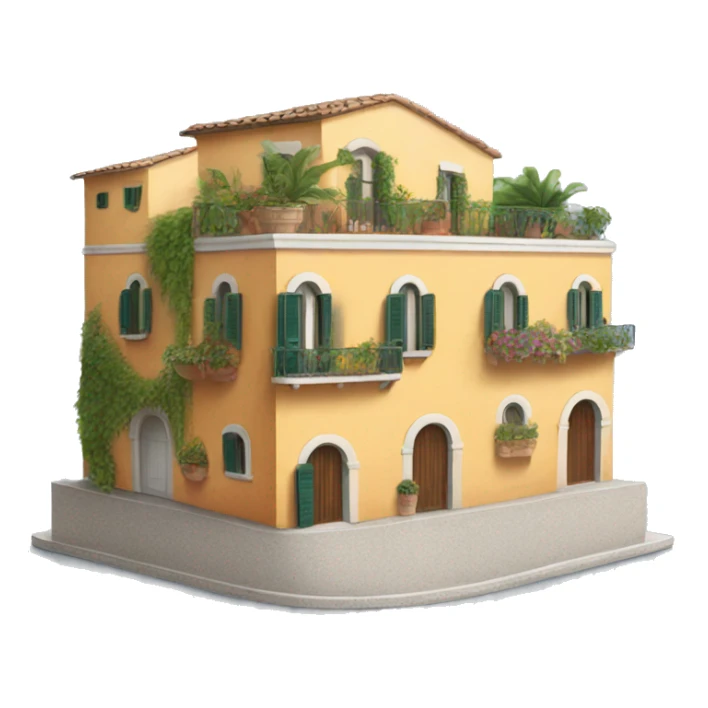 italian positano building  sticker
