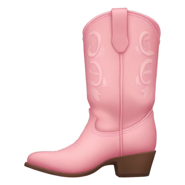 pastel pink cowgirl boots sticker