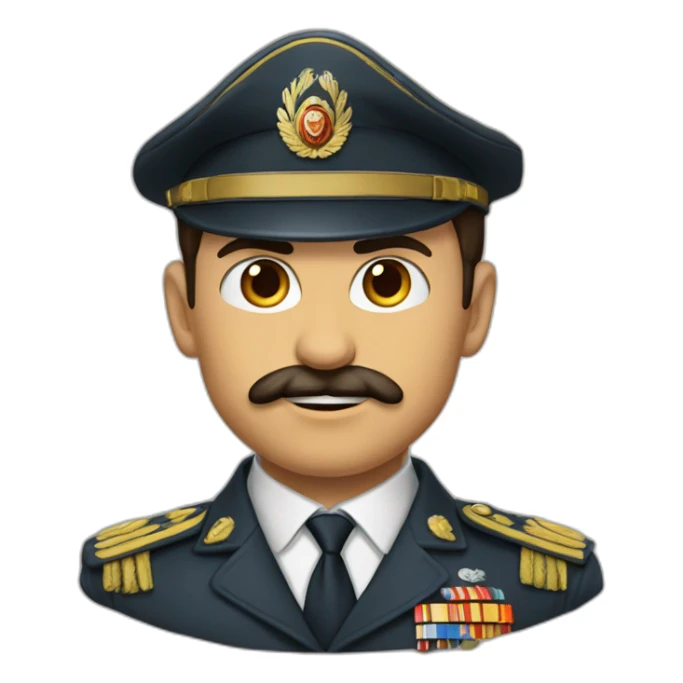 türk asker kıyafeti giymiş kedi sticker