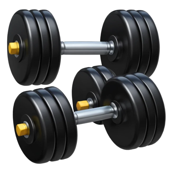 dumebell It should look like an apple emoji The same style and be black  sticker