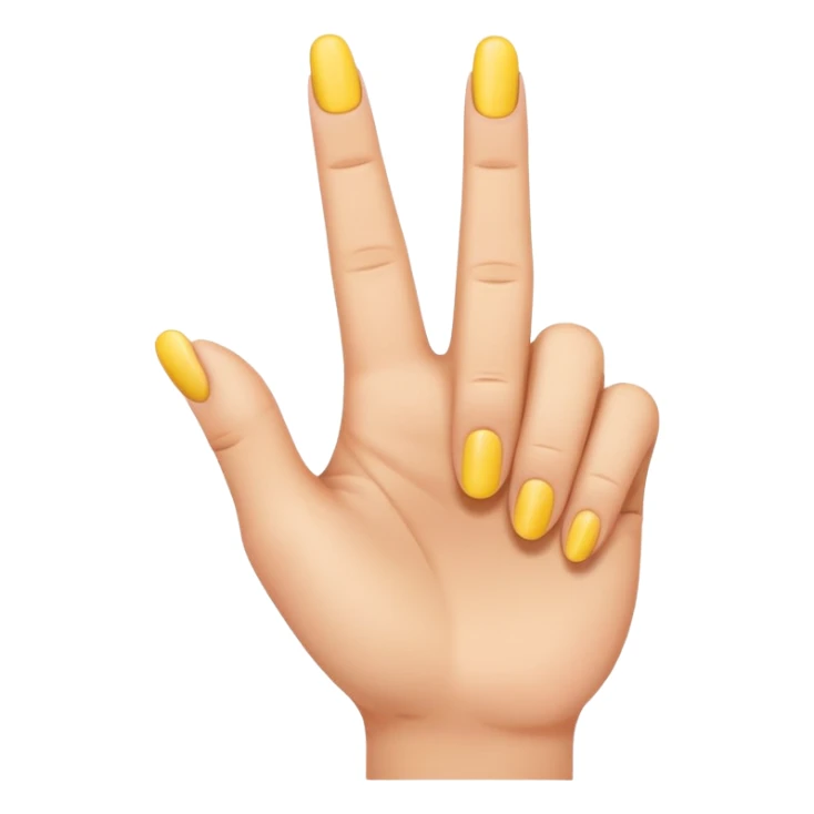 2 in the pink 1 in the stink yellow hand emoji sticker