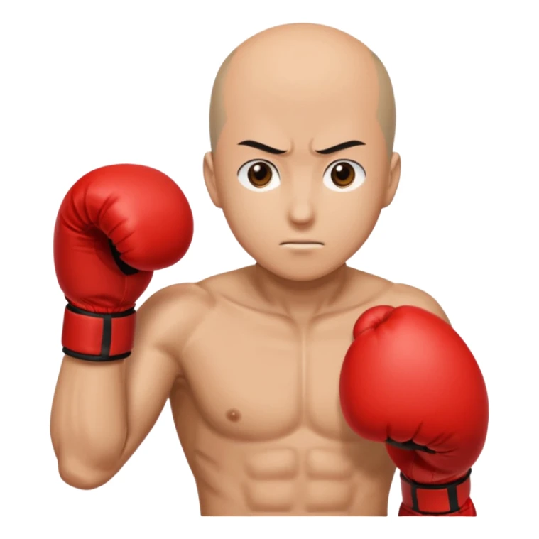 Saitama red hand punch with a boxing glove sticker