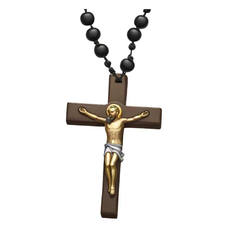 generate a christian rosary emoji sticker