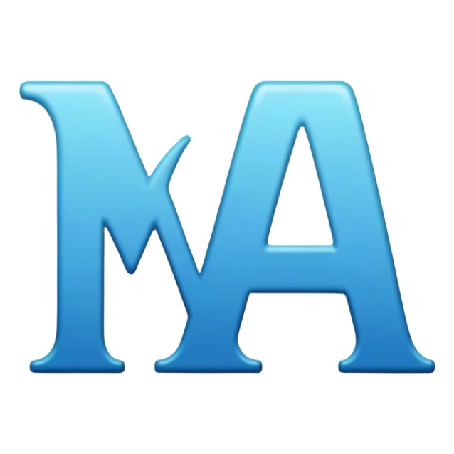 letters M and L to be connected just letters sticker