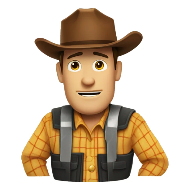 sheriff woody of construction site sticker