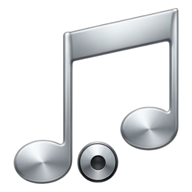 mac os music note metal mute sound 🔇 sticker