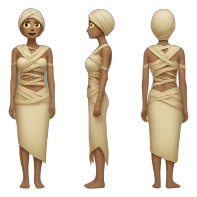 mummy woman sticker