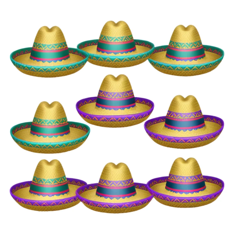 sombreros de mmesocp con entrono mexicacno sticker