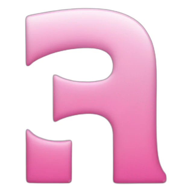 Capital N letter with pink colour sticker