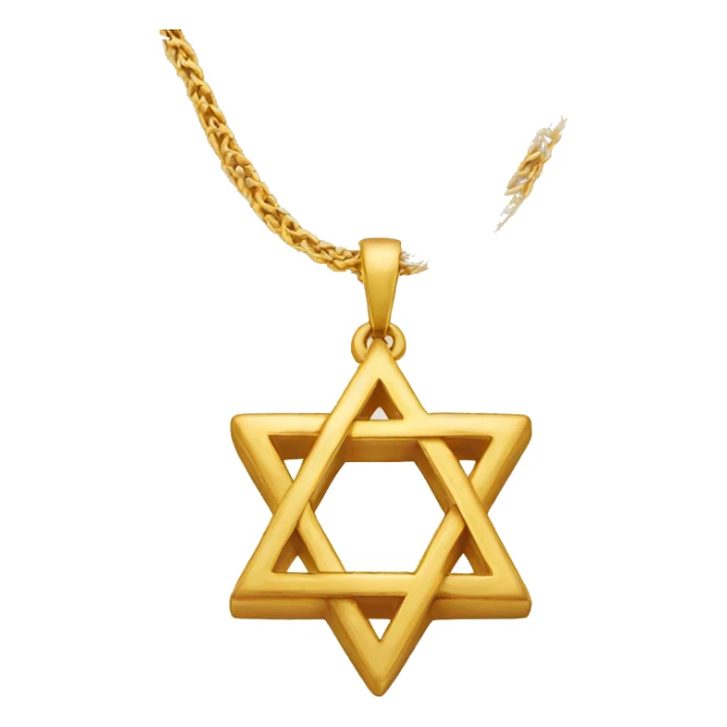 Star of david necklase sticker