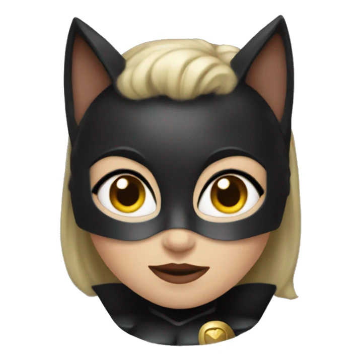 female cat as batman wife  sticker