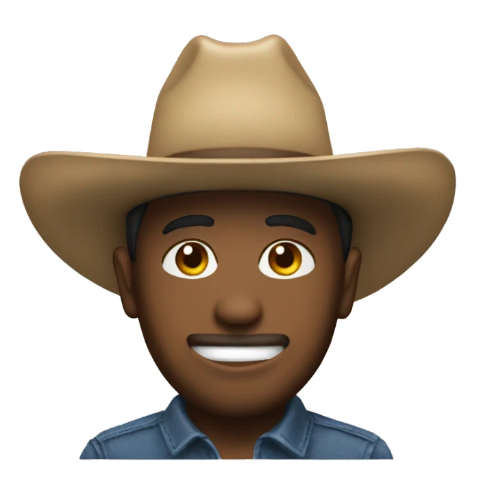 Use a Photo of myself with a cowboy hat sticker