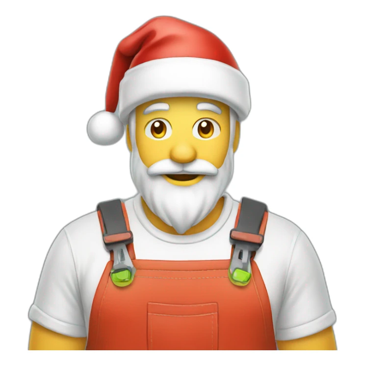 Electrician santa sticker