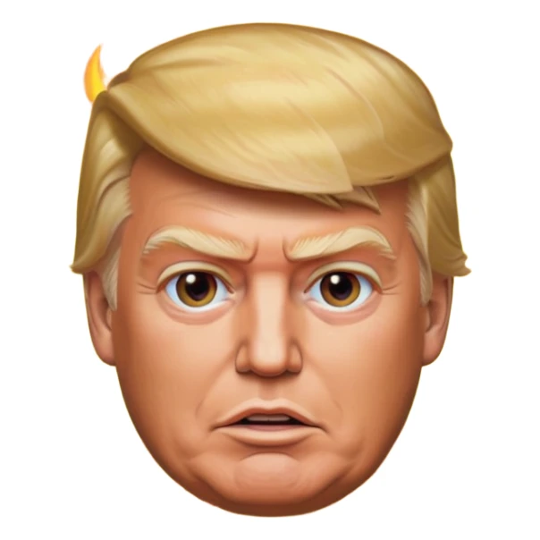 donald trump on fire sticker