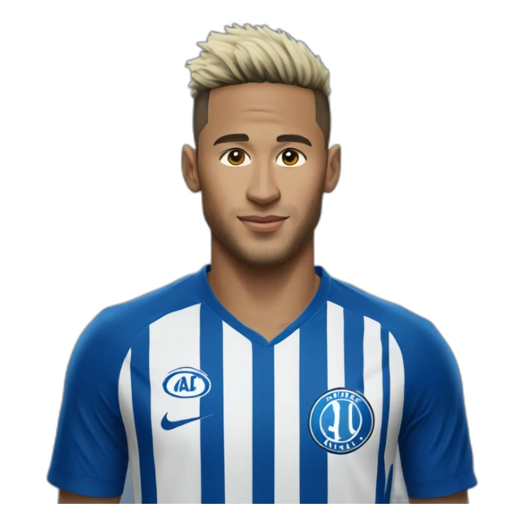 neymar wearing Alhilal shirt sticker