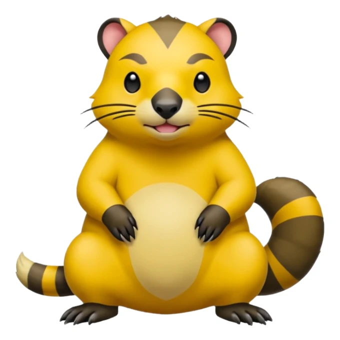 Groundhog-Drowzee-Baltoy-Civet-Pokémon (full body) sticker