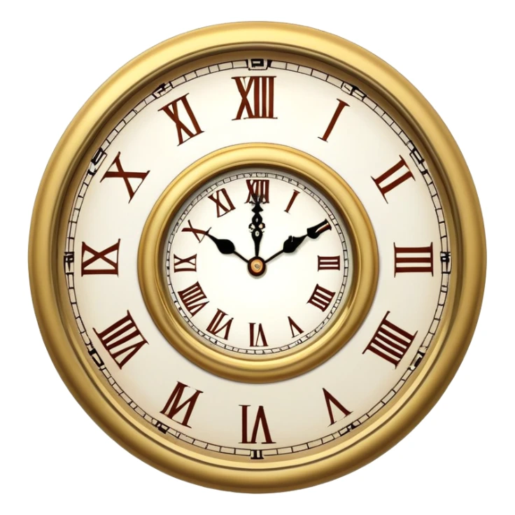 Alice in wonderland clock where all the numbers say Now! sticker