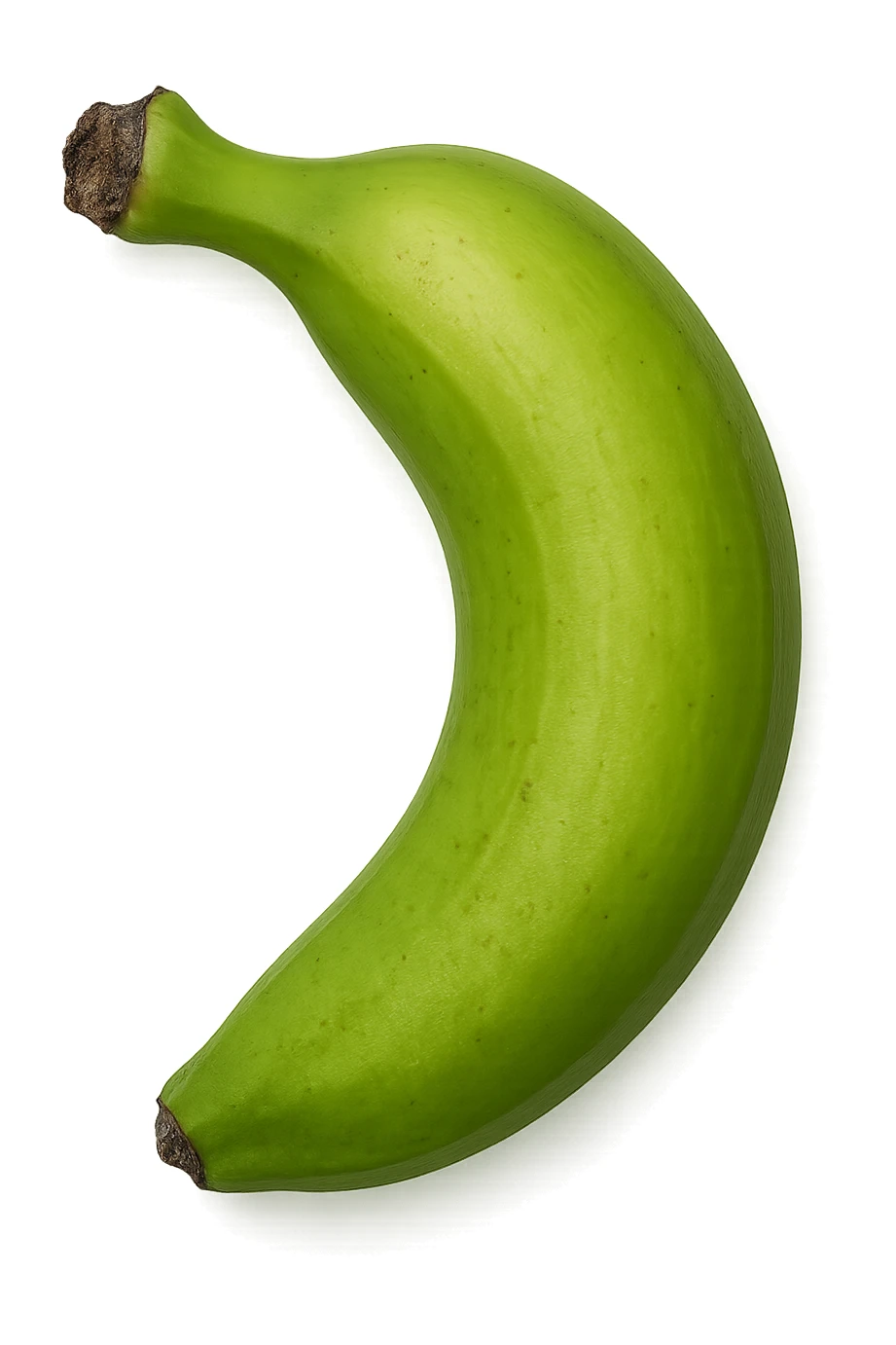 Banana acerba vista dall'alto, iperrealistiche 4k sticker