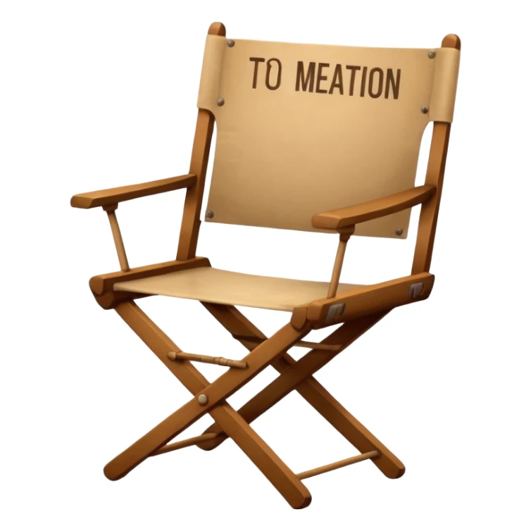 with name written on it name director film director chair sticker