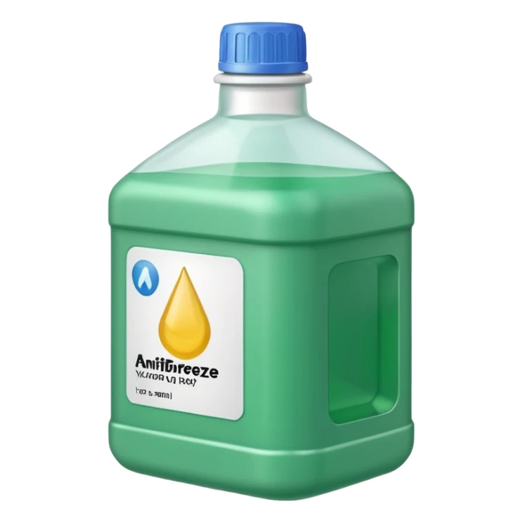 antifreeze car product sticker