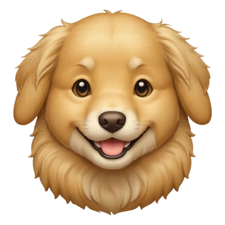 Cream coloured golden retriever sticker
