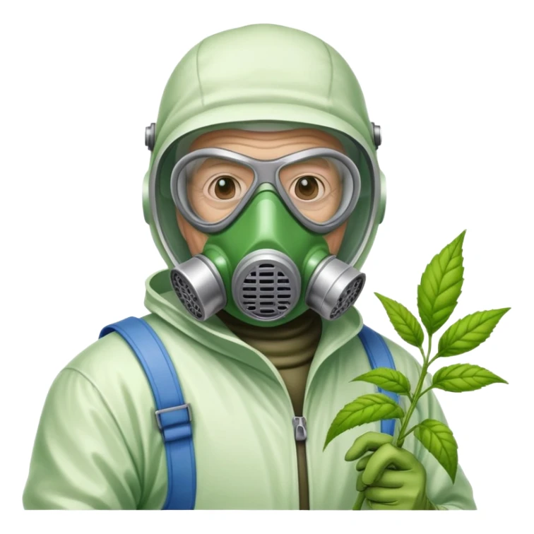 old Bob spraying weed killer  from the toxic avenger sticker