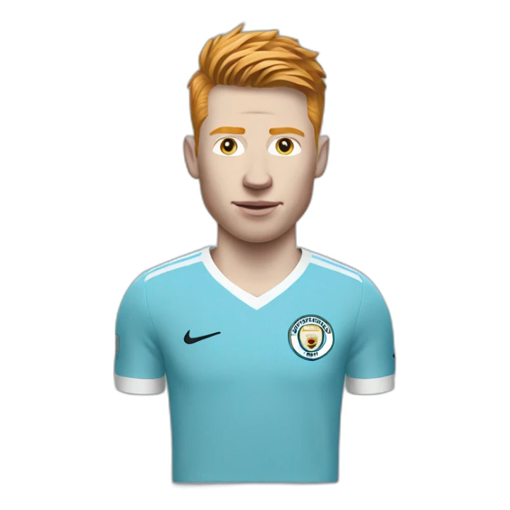 Kevin De Bruyne realistic football player sticker
