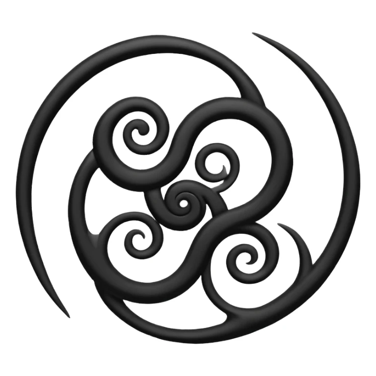 Triskelion faça um emoji desse símbolo  sticker
