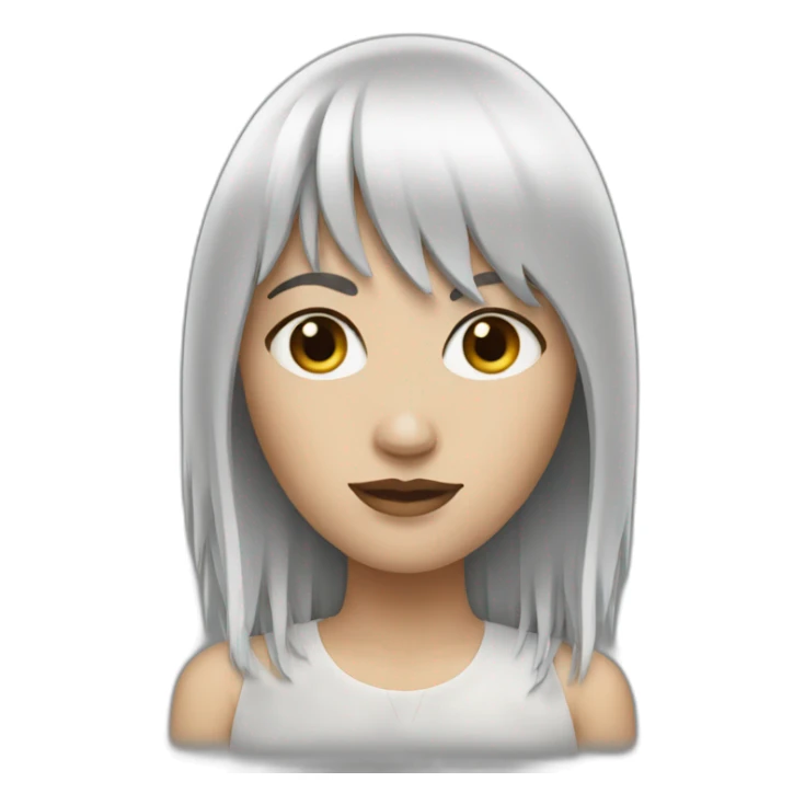 white-woman-with-black-hair-fringe sticker