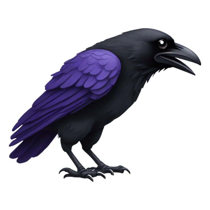 Raven holding a football sticker