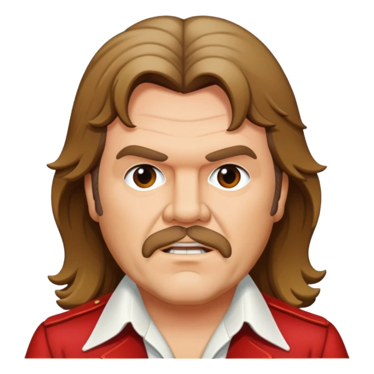 meatloaf singer long hair 70's sticker