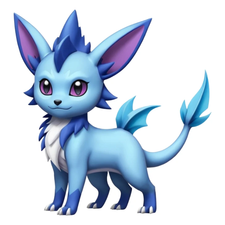 Luxray-Absol-Noibat-Vaporeon-Dewott-fusion sticker