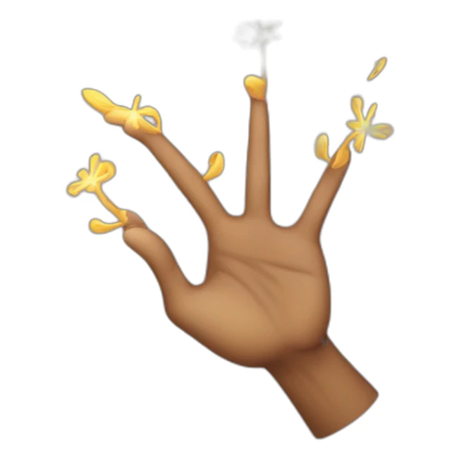 arms in the air counjouring a spell  sticker