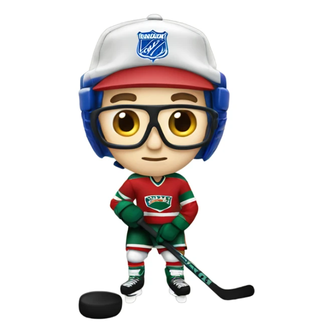Ranger Hockey fan nerd  sticker