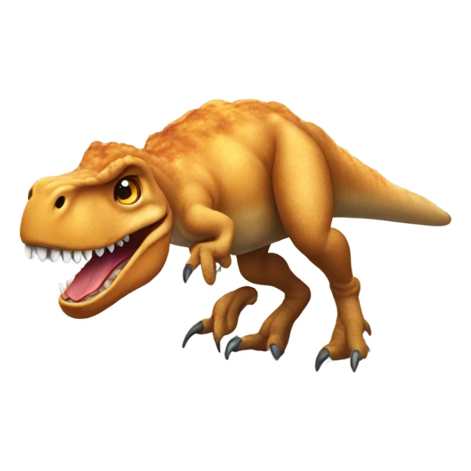 T rex dino chicken nugget sticker