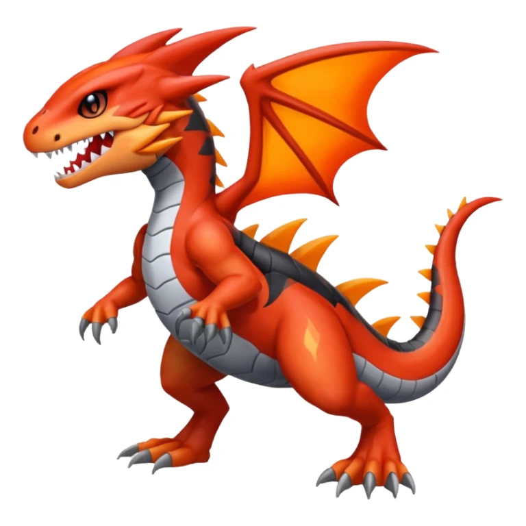 Meloetta-Garchomp-Guilmon-Pokémon-Fakémon-fusion-hybrid-creature sticker