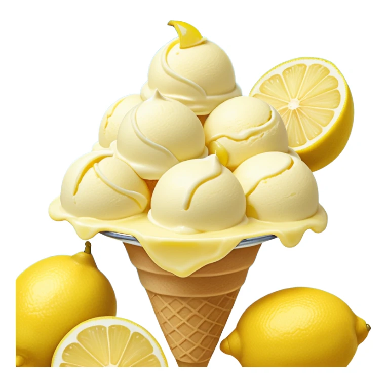 Italian seaside lemon ice cream, Blue white stripes, overflowing lemons, clear blue sky and ocean
Travel photography style, vivid, joyful summer mo sticker