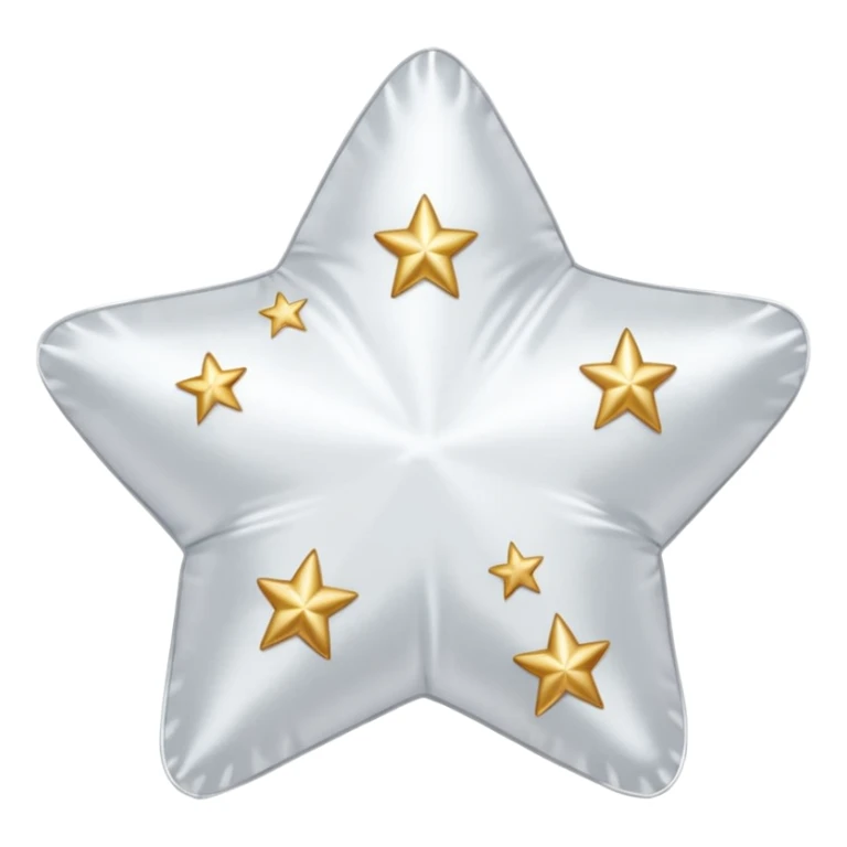 White satin Shine stars aesthetic sticker