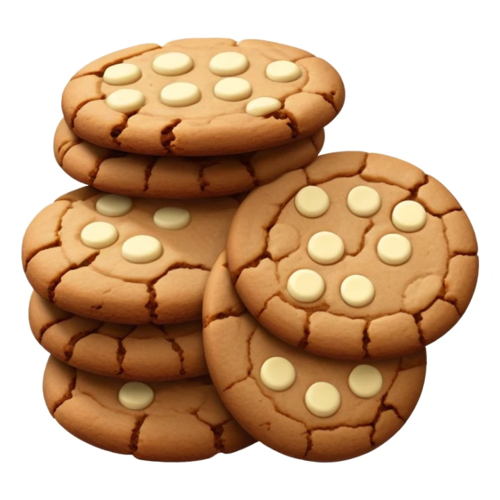 Brown Cookies with white chocolate sticker