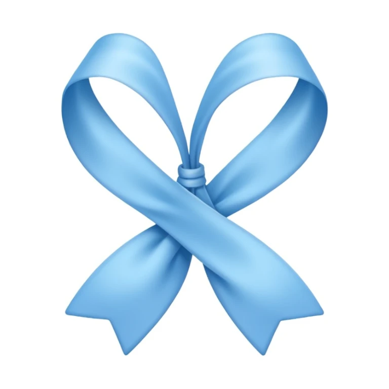 Cute baby blue ribbon sticker