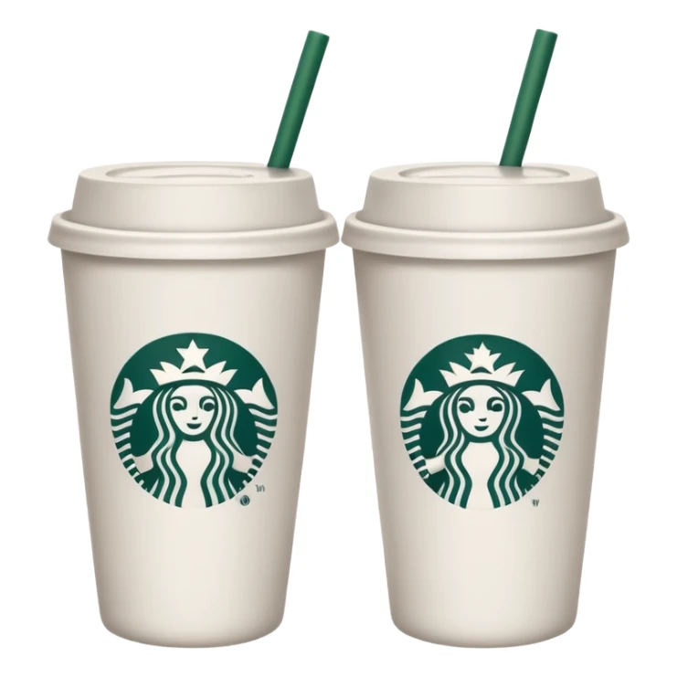 make a couple star bucks emojis and only make one cup sticker